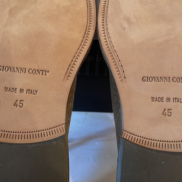GIOVANNI CONTI - Best Quality Leather and Canvas Oxfords - New - Made in Italy - Picture 8 of 9